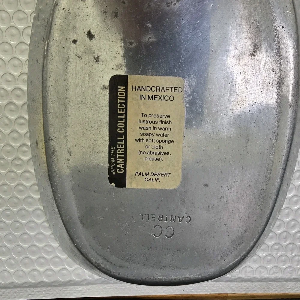 Vintage Cantrell Collection Pewter Bread Tray 